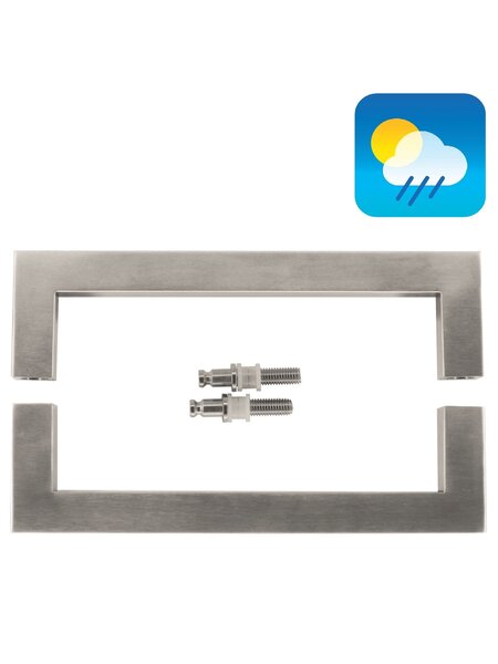 HDD RVS deurgrepen "Cubica"  U 25/250 paar voor glas