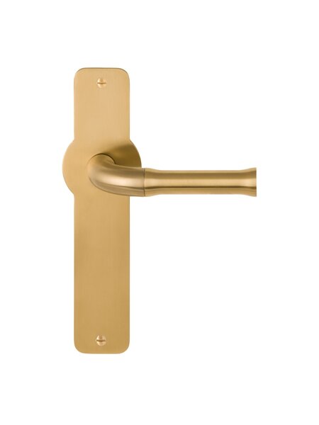 Formani Deurklinken NOUR EV100P210SFC op schild - mat goud PVD
