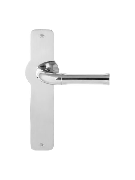 Formani Deurklinken NOUR EV100P210SFC op schild - gepolijst RVS