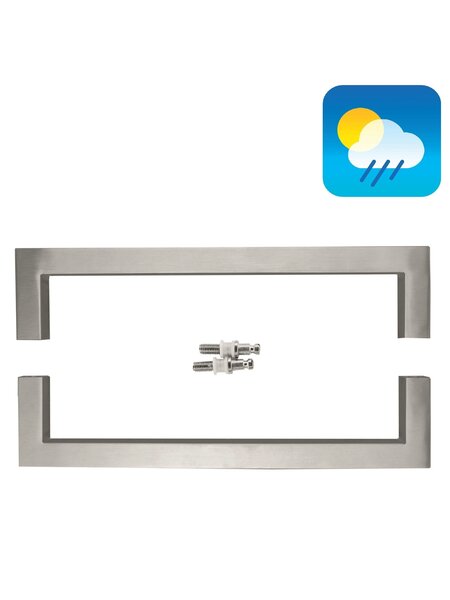 HDD RVS  deurgrepen Cubica 20/300/320 paar voor glas