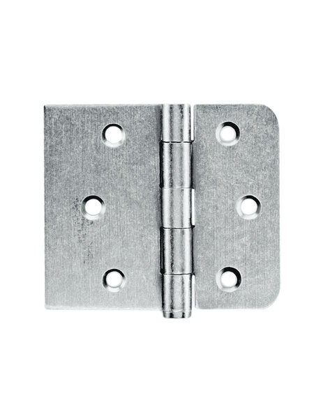 HDD Kogelscharnier rechte en afgeronde hoek Old Silver 80x94x2mm