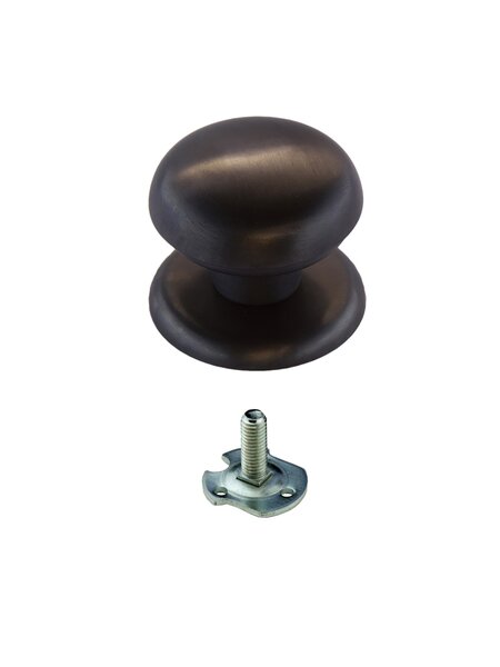 HDD Vaste  knop 'Top 805' carbon black