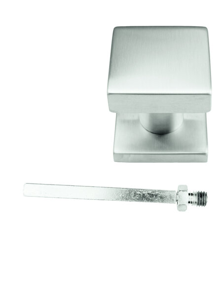 HDD Vaste RVS deurknop Carre