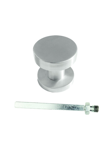 HDD Vaste RVS deurknop Plat
