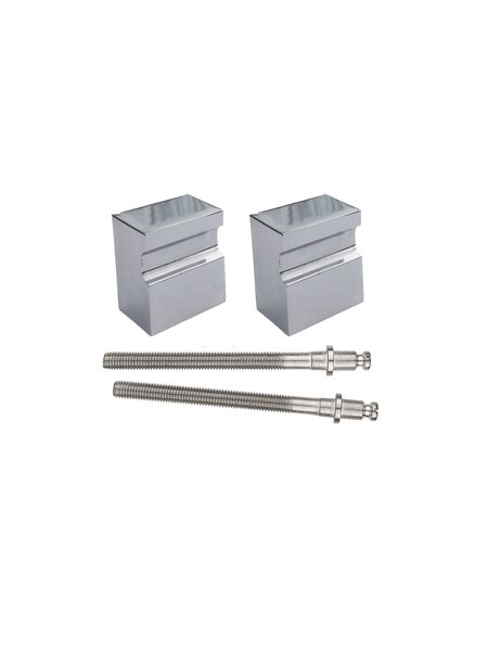 HDD Vaste deurknop X-Treme chrome paar voor hout