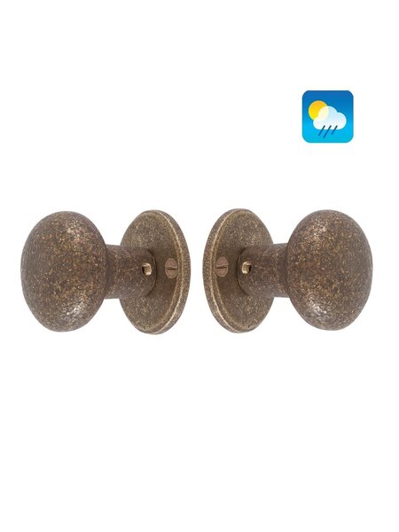 Dauby Dauby deurknoppen PHR/50 - ruw brons (RB)