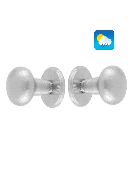 Dauby Dauby deurknoppen PHR/50 - mat wit brons (WBS)