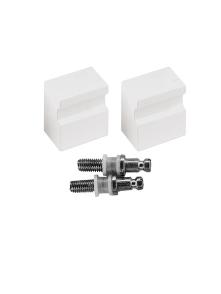 HDD Vaste deurknop X-Treme  wit  paar voor glas