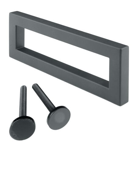 HDD Zwarte deurgreep "Qube" 65/140
