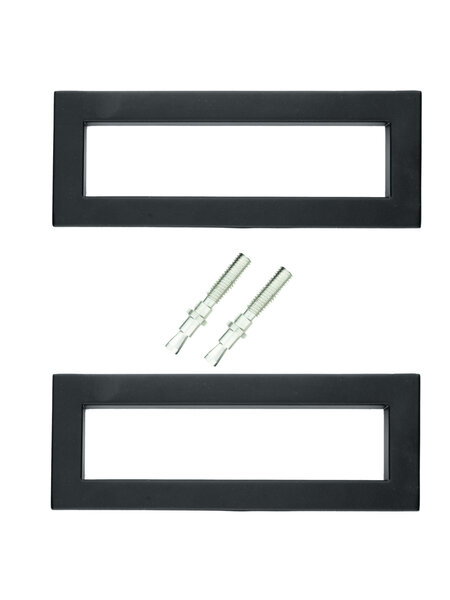 HDD Zwarte deurgreep "Qube" 65/140 paar