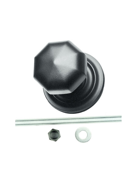 HDD Zwarte knop 'Top 804' mat zwart