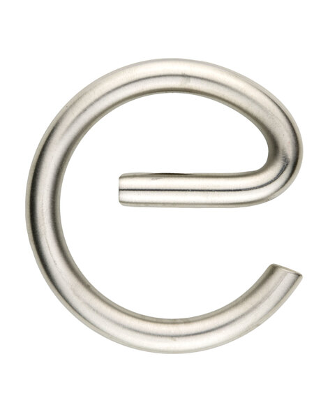 HDD RVS huisletter E rond