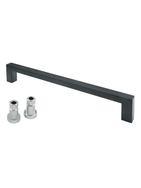 HDD Zwarte deurgreep "Cubica" U 20/300 blind