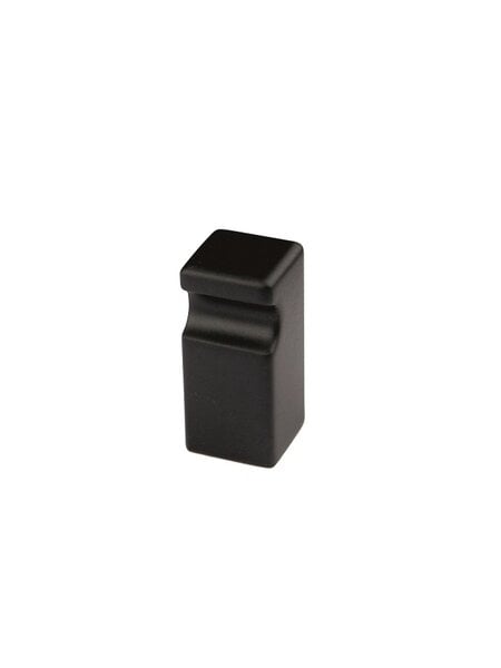 HDD Meubelknop CUBICA TOP 12 mm - zwart