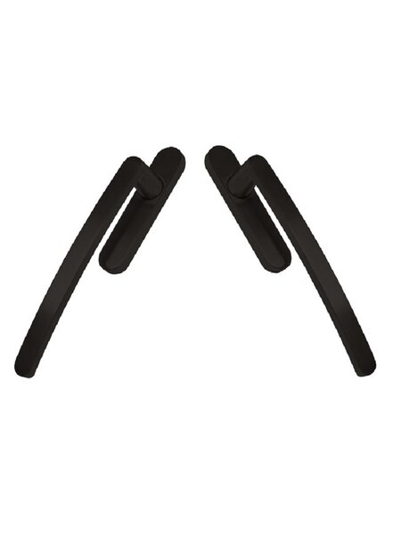 HDD Hef-/schuifdeurbeslag OVAAL C- SHAPE zwart per paar