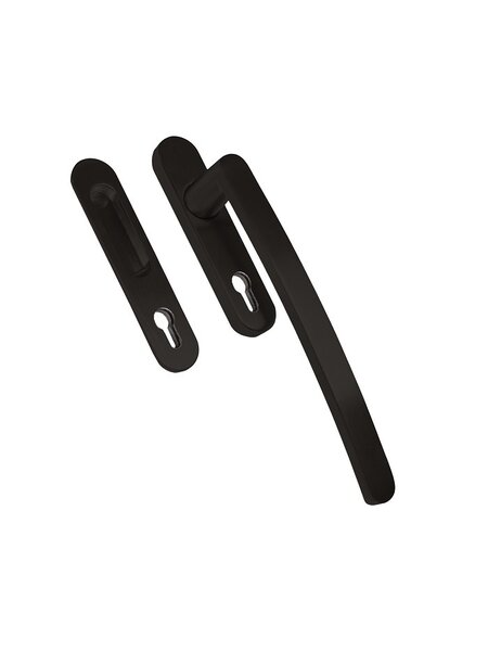 HDD Hef-/schuifdeurbeslag OVAAL C- SHAPE zwart met inkapschelp - PZ