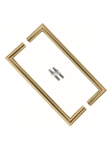 HDD Deurgrepen URG 20/ 300 RVS mat goud - paar voor glas