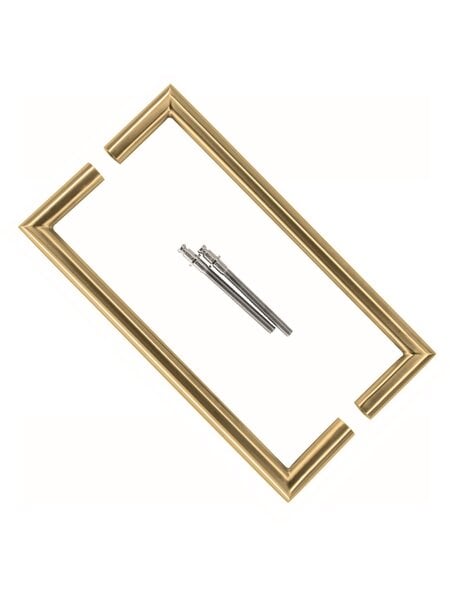 HDD Deurgrepen URG 20/ 300 RVS mat goud - paar voor deurdikte >3CM
