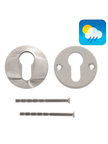 HDD Veiligheidscilinderplaatjes 8 mm - RVS- Rond PZ