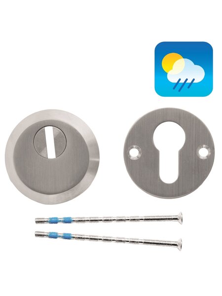 HDD Veiligheids cilinderplaatjes SAFE 10 mm - RVS