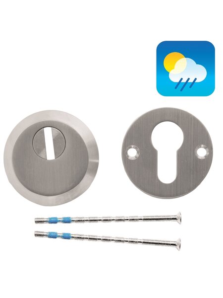 HDD Veiligheids cilinderplaatjes SAFE 12 mm - RVS