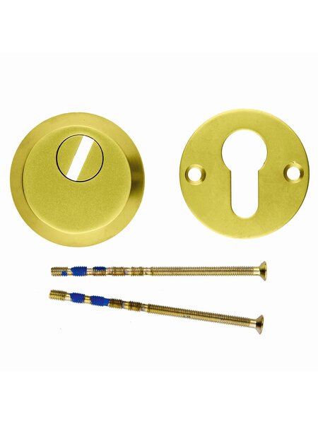 HDD Veiligheids cilinderplaatjes SAFE 12 mm - mat goud
