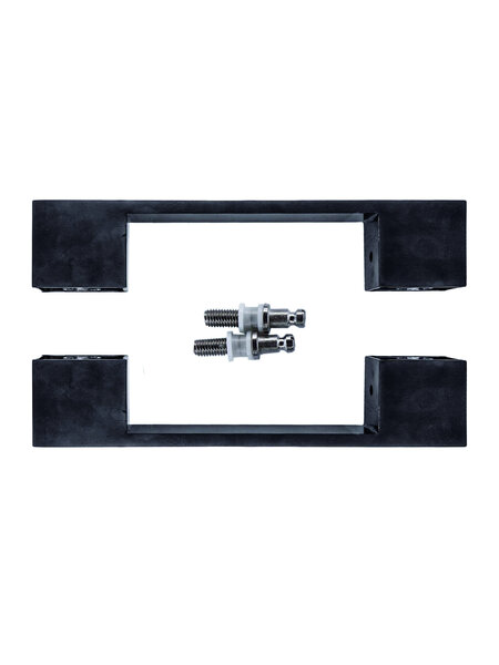 HDD Deurgreep X-TREME 180 mm  - Carbon - paar voor glas