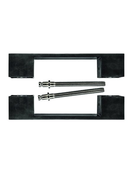 HDD Deurgreep X-TREME 180 mm  - Carbon - paar voor deurdikte >3 CM
