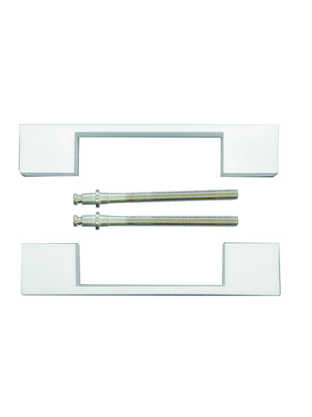 HDD Deurgreep X-TREME 180 mm  - glanzend Wit - paar voor deurdikte >3 CM