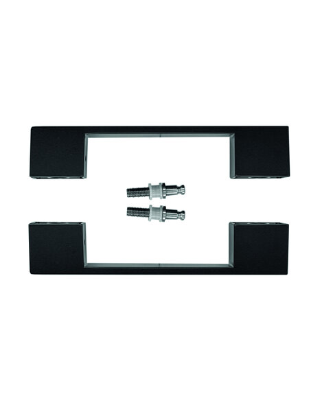 HDD Deurgreep X-TREME 180 mm  - mat Zwart - paar voor glas