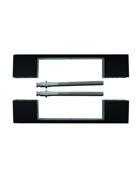 HDD Deurgreep X-TREME 180 mm  - mat Zwart - paar voor deurdikte >3 CM