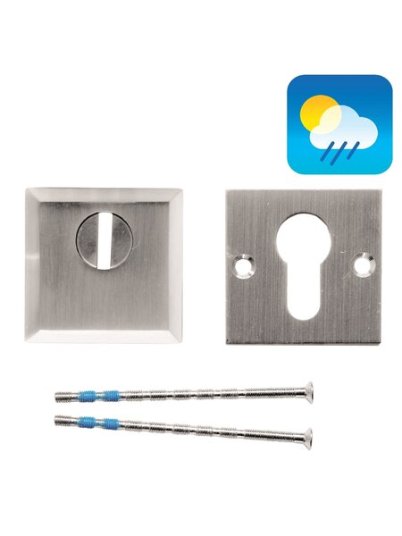 HDD Veiligheids cilinderplaatjes SAFE 10 mm - RVS - Vierkant PZ