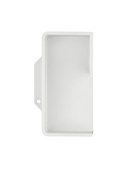 HDD Inkapschelp carré afgerond 50 mm wit structuur