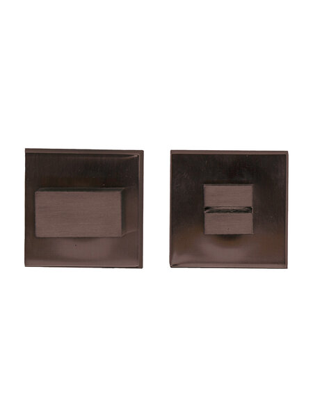 HDD WC garnituur vierkant mat brons