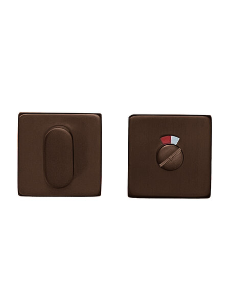 HDD WC garnituur square Shape mat brons