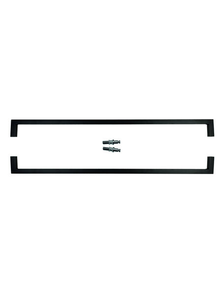 HDD Deurgreep CUBICA 20/1000 -zwart - paar voor glas