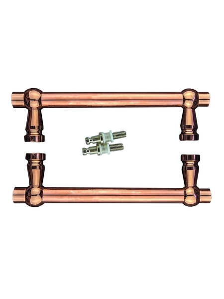 HDD Deurgreep PETRA 200mm - Rosa - paar voor glas