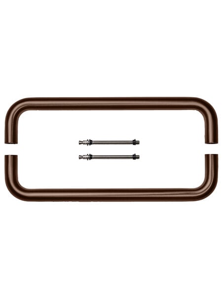 HDD Deurgreep U 20/300 - mat brons - paar voor deuren>3 CM