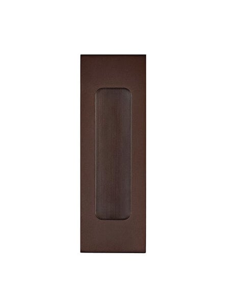 HDD Inkapschelp ovaal carre smal blind mat brons