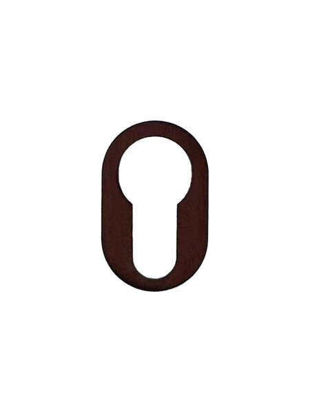 HDD Cilinderplaatje rond minimal mat brons (binnen)