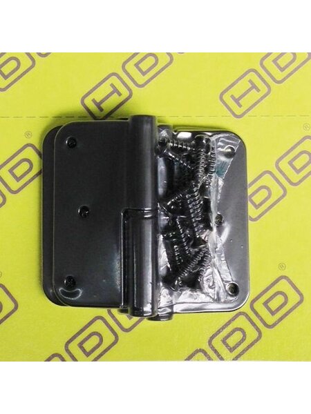 HDD Zwarte paumelles skin 80x80x2,5 Font 3 stuks - HDD