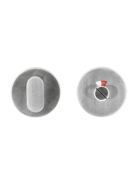 HDD WC garnituur rond Shape class 3 inox plus met rood/wit indicator