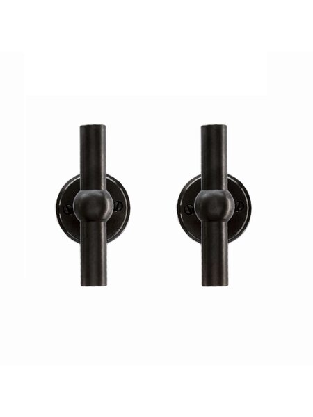 HDD Antracietgrijze deurklinken Petana T+T Carbon