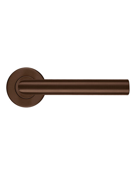 HDD Mat bronzen deurklinken I -SHAPE 19mm