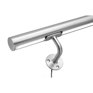 Edelstahl Geländer Rund mit LED