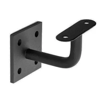 Handlaufhalter schroef Schwarz Quadratisch vlak zadel