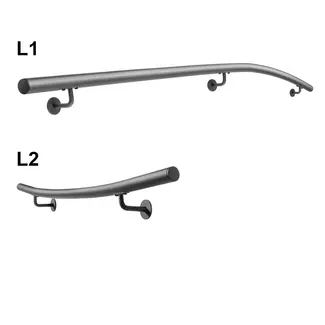 Gebogene Geländerset Rund