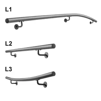 Gebogene Geländerset Rund