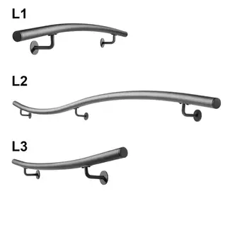 Gebogene Geländerset Rund