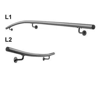 Gebogene Geländerset Rund